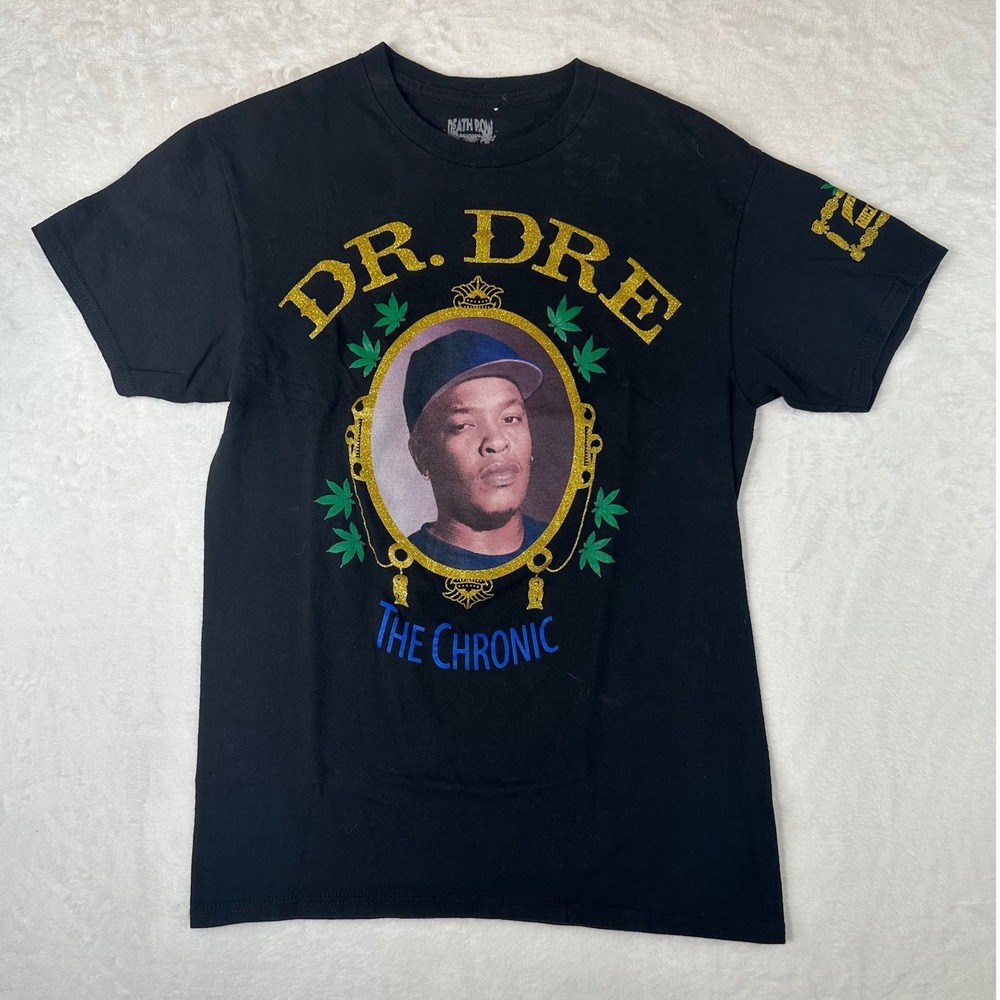 Death Row Records x Crooks & Castles Dr Dre The Chronic Black T-Shirt Small